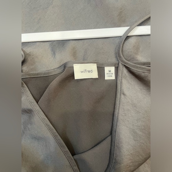 Wilfred Only Slip Satin Midi Dress Size M - Peppercorn Grey - Picture 4 of 6